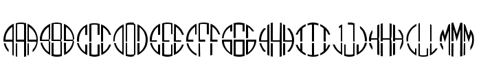 Monogram Circle 3 Alphabet FONT