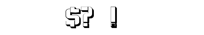 Monogram Hollow Regular Font OTHER CHARS