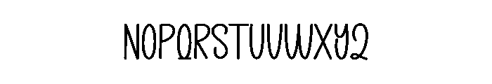 Monographs Font LOWERCASE