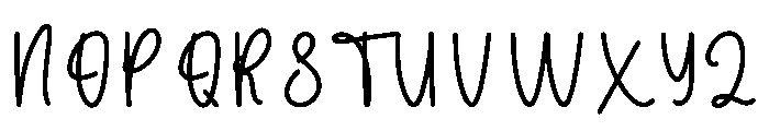 Monoline1 Font UPPERCASE
