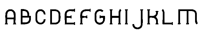Monorail Font UPPERCASE