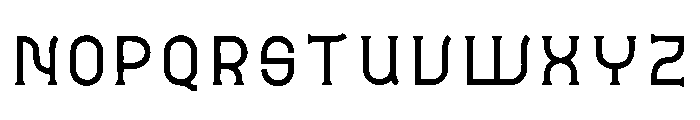 Monorail Font UPPERCASE