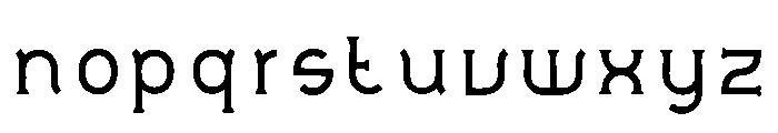 Monorail Font LOWERCASE