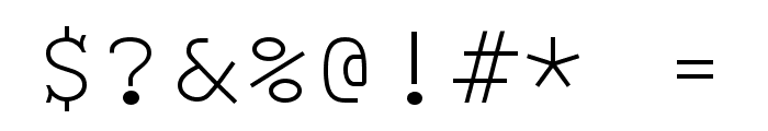 Monospace Regular Font OTHER CHARS