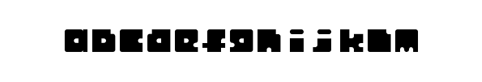 Monosquare Extended Regular Font LOWERCASE