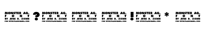 Monster-AG Font OTHER CHARS