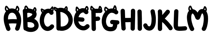 Monster Comics Regular Font UPPERCASE