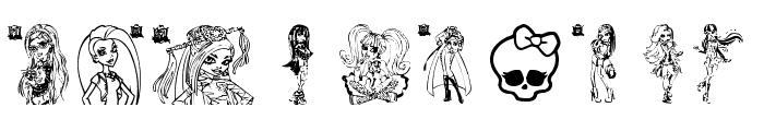 Monster High Font OTHER CHARS