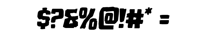 Monster Hunter Semi-Italic Font OTHER CHARS