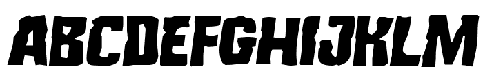 Monster Hunter Semi-Italic Font UPPERCASE