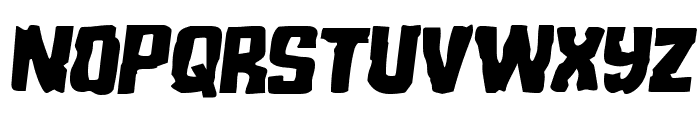 Monster Hunter Semi-Italic Font UPPERCASE