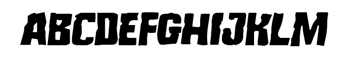 Monster Hunter Semi-Italic Font LOWERCASE