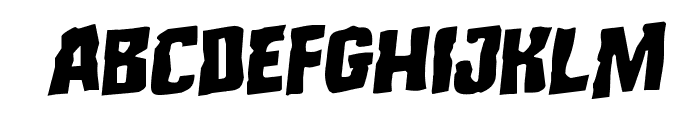 Monster Hunter Staggered Rotalic Font UPPERCASE