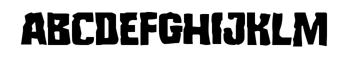 Monster Hunter Staggered Font UPPERCASE