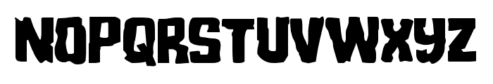 Monster Hunter Staggered Font UPPERCASE