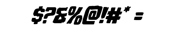 Monster Hunter Super-Italic Font OTHER CHARS