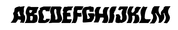 Monster Hunter Warped Italic Font LOWERCASE