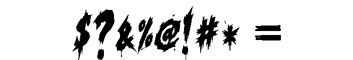 Monster Rocker - Personal Use Font OTHER CHARS