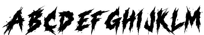 Monster Rocker - Personal Use Font UPPERCASE