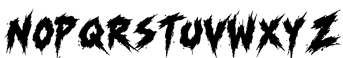 Monster Rocker - Personal Use Font LOWERCASE