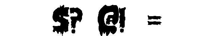 Monster of the Swamp Font OTHER CHARS