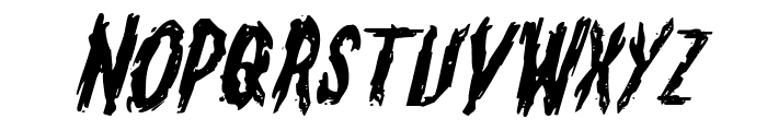 Monsterama Expanded Italic Font LOWERCASE