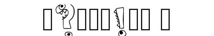 Monsterfont Regular Font OTHER CHARS