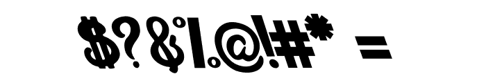 Monsterize Oblique Font OTHER CHARS