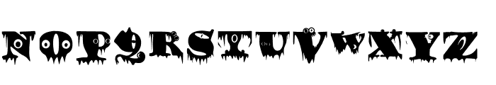 Monstors Regular Font UPPERCASE