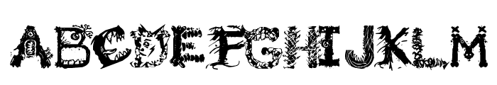 Monstrous Zosimus Font UPPERCASE