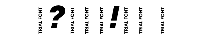 Mont Blanc-Trial ExtraBold Italic Font OTHER CHARS