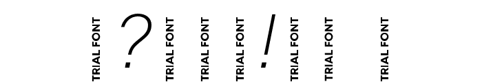 Mont Blanc-Trial ExtraLight Italic Font OTHER CHARS