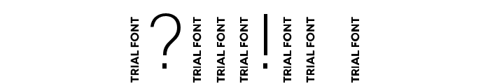 Mont Blanc-Trial ExtraLight Font OTHER CHARS