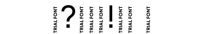 Mont Blanc-Trial Regular Font OTHER CHARS
