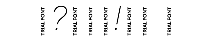 Mont Blanc-Trial Thin Italic Font OTHER CHARS