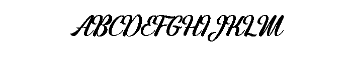 Montagne Script Free Demo Regular Font UPPERCASE