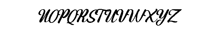 Montagne Script Free Demo Regular Font UPPERCASE