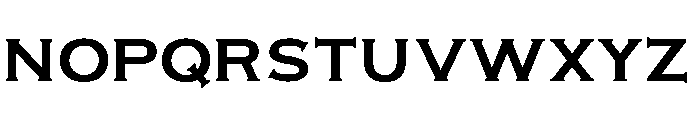 Montenegrin Gothic One Regular Font LOWERCASE