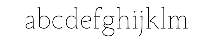 Monterchi Serif Trial Thin Font LOWERCASE