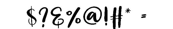 Monthly Font OTHER CHARS