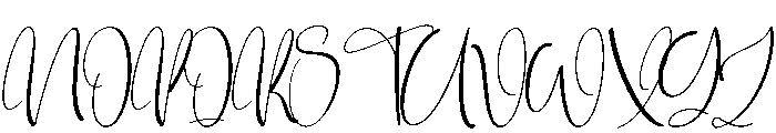 Monthly1 Font UPPERCASE