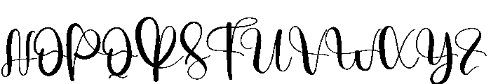 Monthly Font UPPERCASE