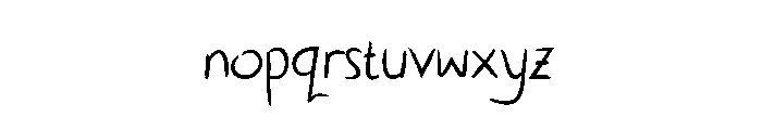 Montiss Font LOWERCASE