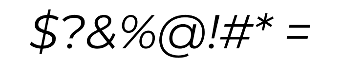 Montserrat Ace Italic Font OTHER CHARS