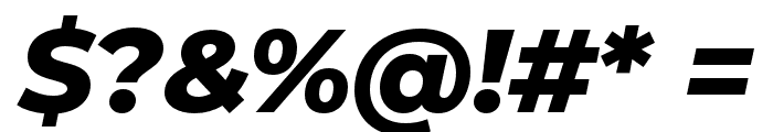Montserrat Alternates ExtraBold Italic Font OTHER CHARS