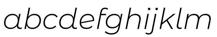 Montserrat Alternates Light Italic Font LOWERCASE