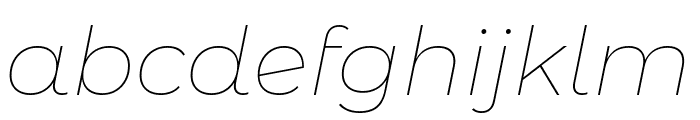 Montserrat Alternates Thin Italic Font LOWERCASE