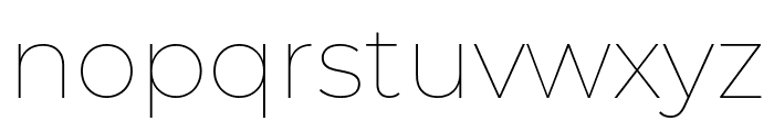 Montserrat Thin Font LOWERCASE