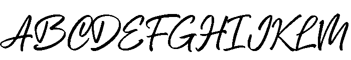 Monttee Font UPPERCASE