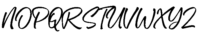Monttee Font UPPERCASE